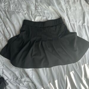 Black Pleated Tennis Skirt